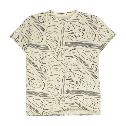 Beige Abstract T-Shirt
