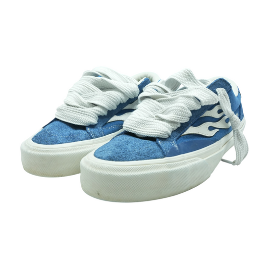 Blue Low-Top Athletic Shoes