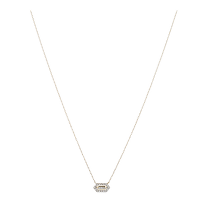1/10 ctw 10K Yellow Gold Lab Grown Diamond Station Necklace
