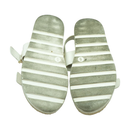 White Casual Slide Sandals