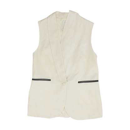 Ivory Solid Vest