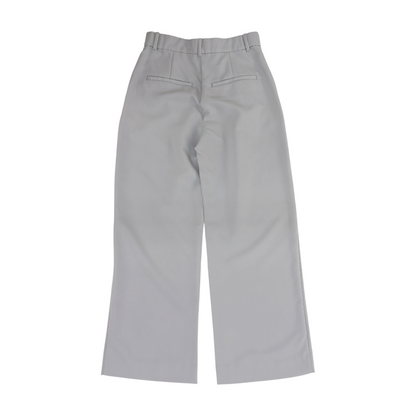 Gray Short Wide Leg Pants