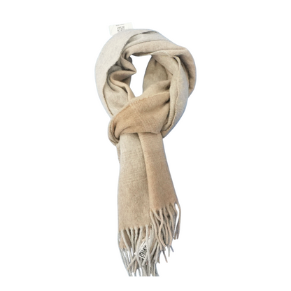 Beige Striped Scarf