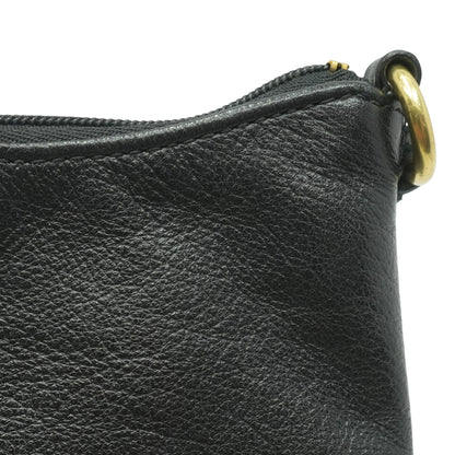 2010's Era, Ashley Pleated Python Trim Crossbody in Black