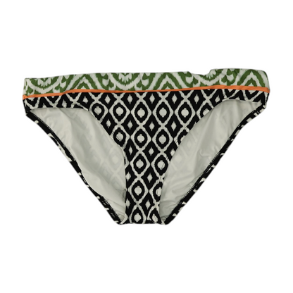 Black Geometric Swim Bottom