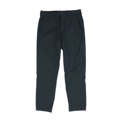 Black Solid Casual Pants