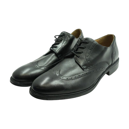 Black Leather Derby/oxford Dress Shoes