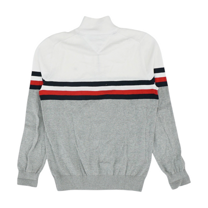 Multi Color Block 1/4 Zip Sweater