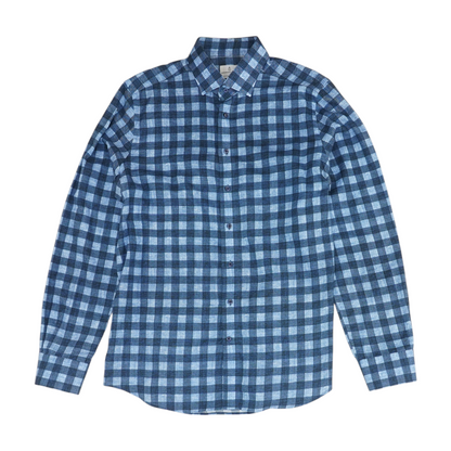Blue Check Long Sleeve Button Down