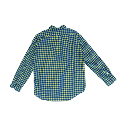 Yellow Plaid Long Sleeve Button Down