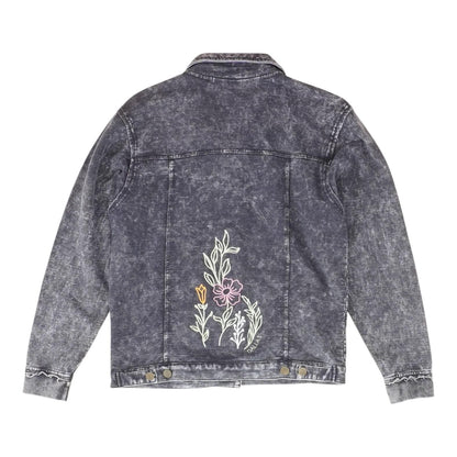 Navy Solid Denim Jacket