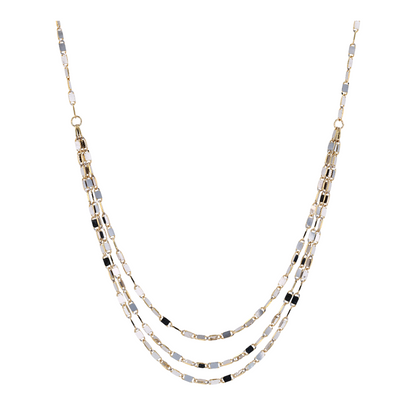 14K Two-Tone Gold Chain Necklace