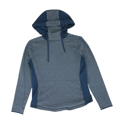 Navy Striped Hoodie Pullover