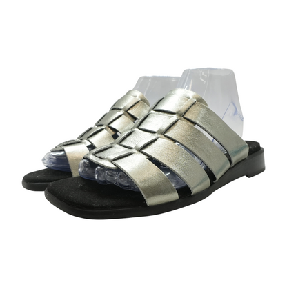 Gray Flat Sandals