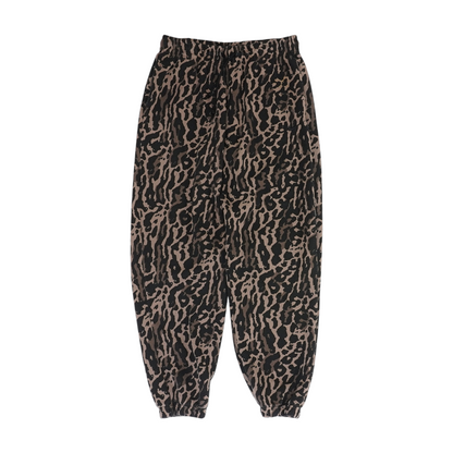 Brown Animal Print Regular Pants
