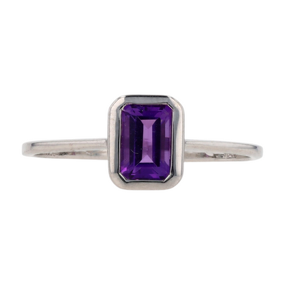 1/2 ctw Sterling Silver Amethyst Fashion Ring