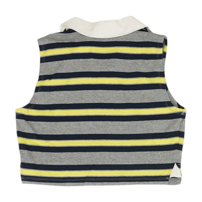 Multi Striped Cropped Blouse