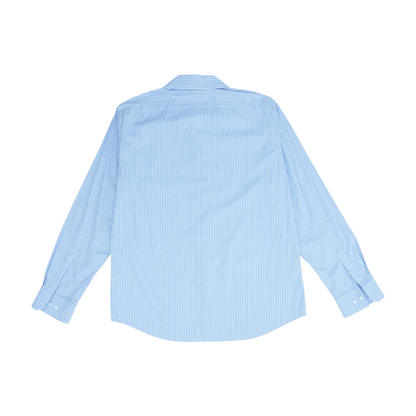 Purple Striped Long Sleeve Button Down