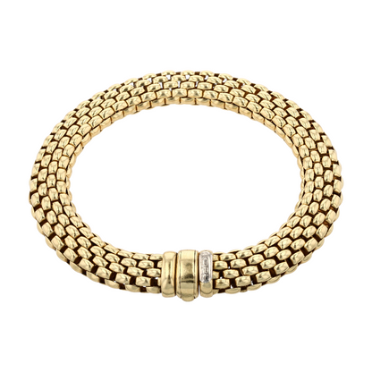 18K Yellow Gold Chain Bracelet