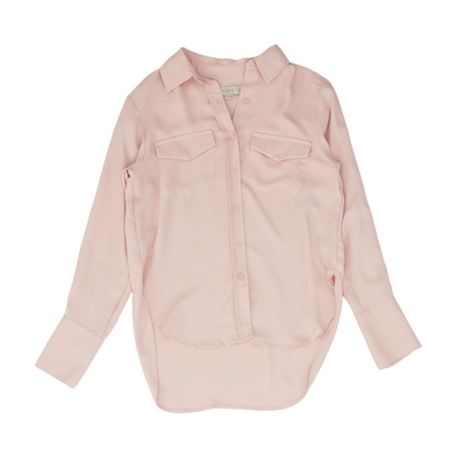 Pink Petite Button Down