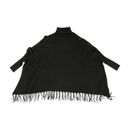 Black Solid Turtleneck Sweater