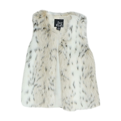 Multi Animal Print Vest Sweater