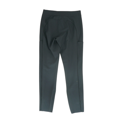 Black Solid 5-Pocket Capris