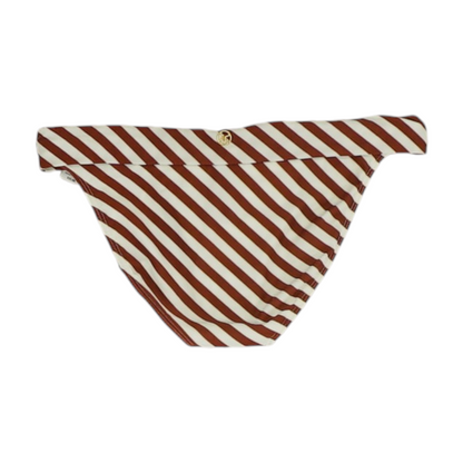 Maroon Striped Swim Bottom