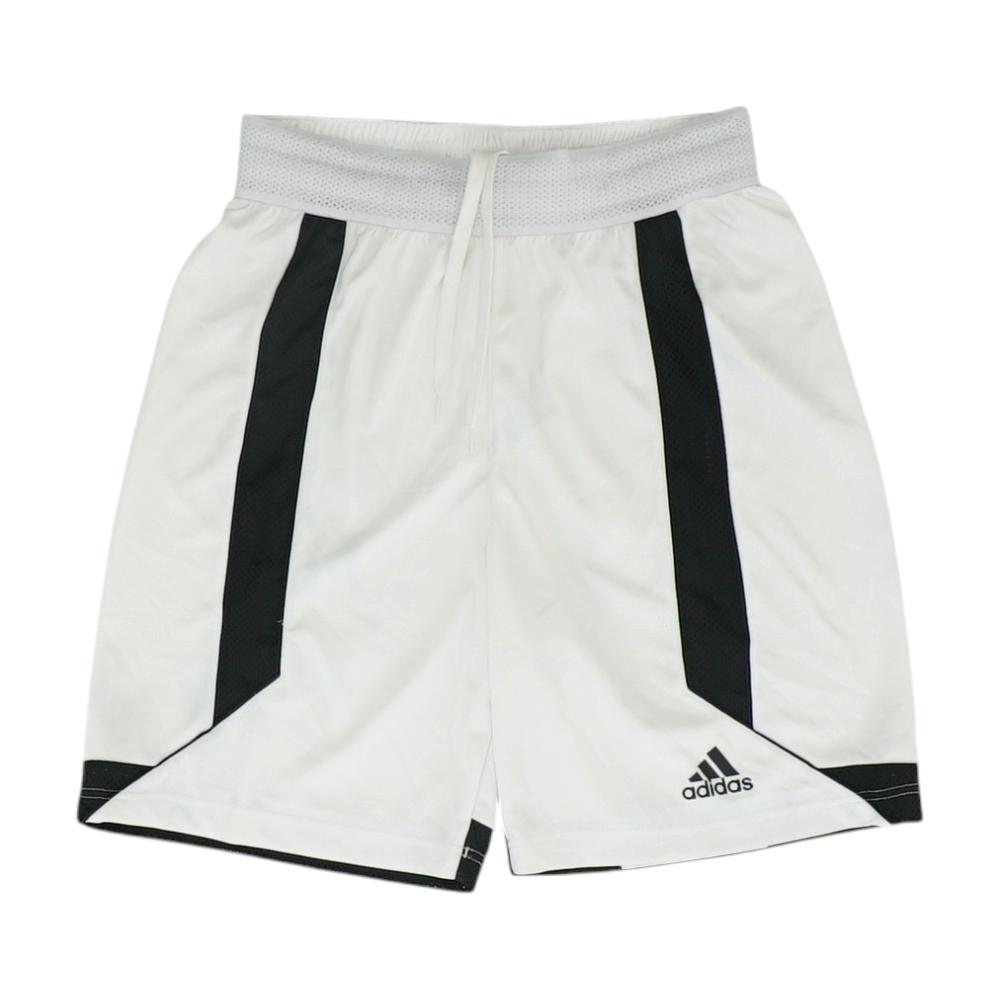 White Color Block Active Shorts