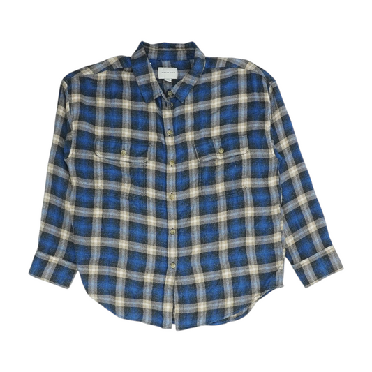 Blue Check Flannel Button Down