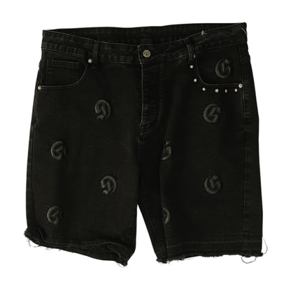 Black Denim Shorts