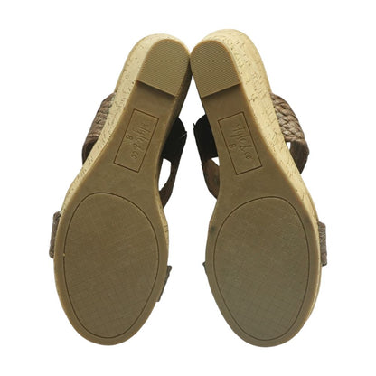 Brown Wedged Sandals