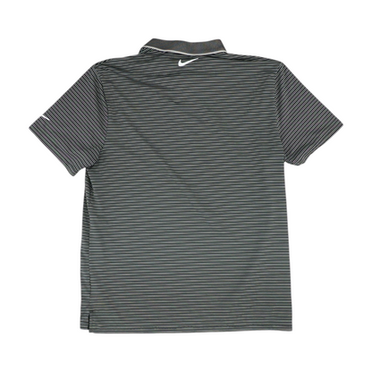 Black Striped Short Sleeve Polo
