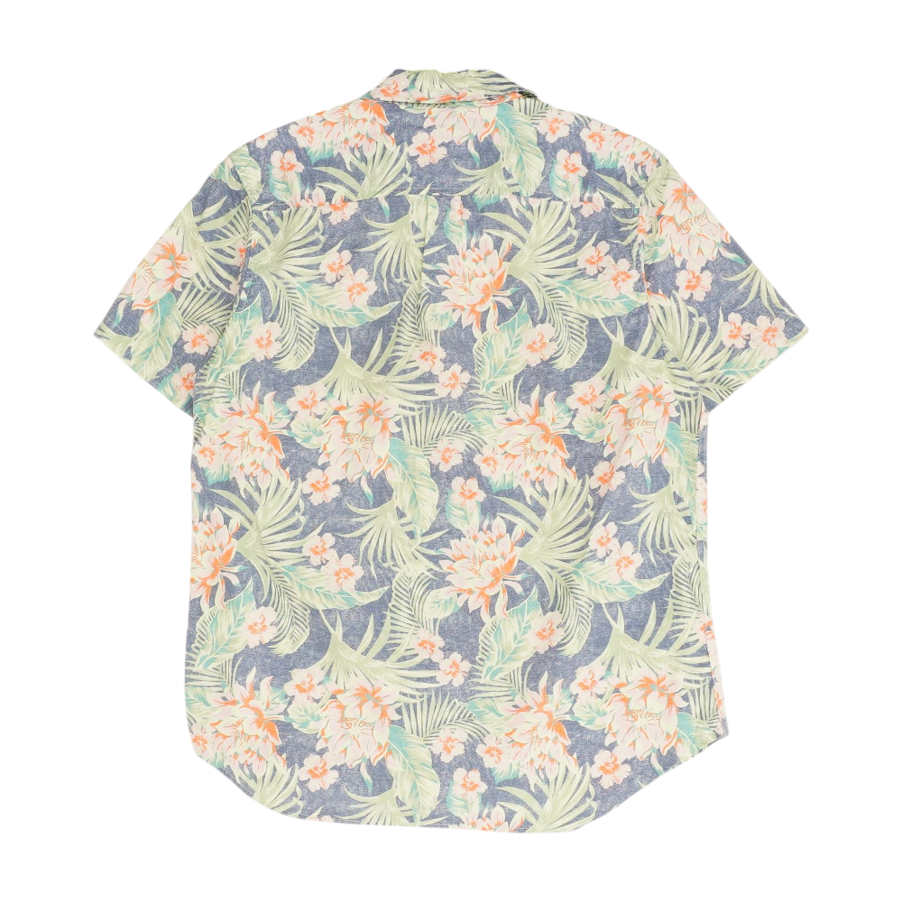 Multi Tropical Short Sleeve Button Down