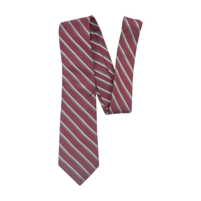 Maroon Striped Neck Tie