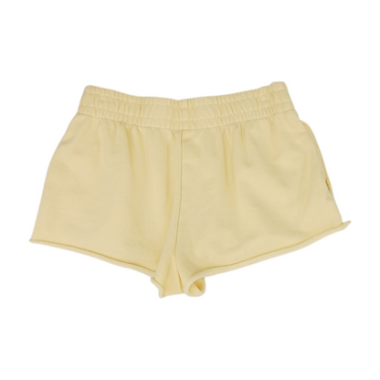 Yellow Solid Active Shorts