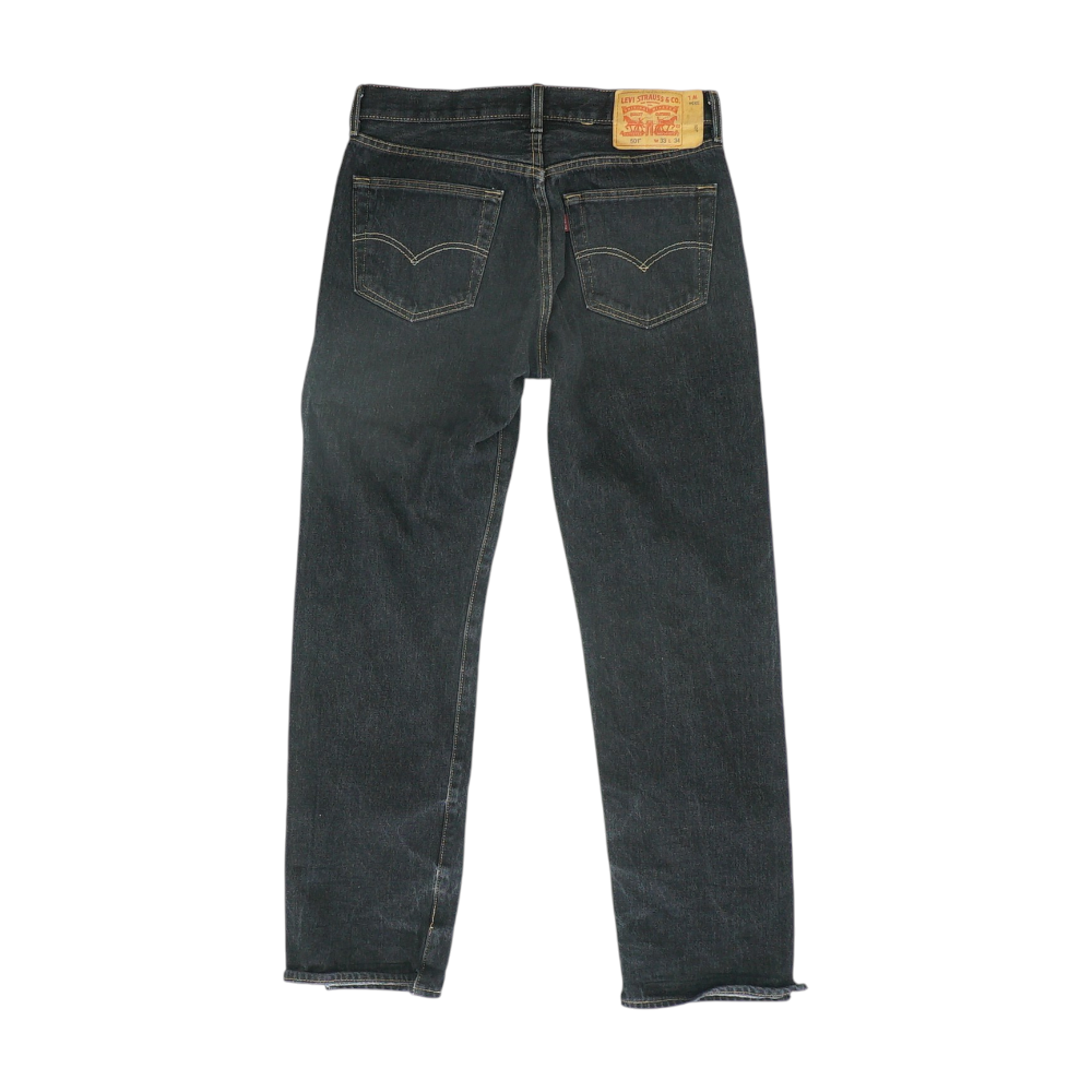 501 Black Straight Jeans
