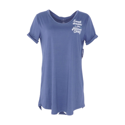 Blue Solid Nightgown