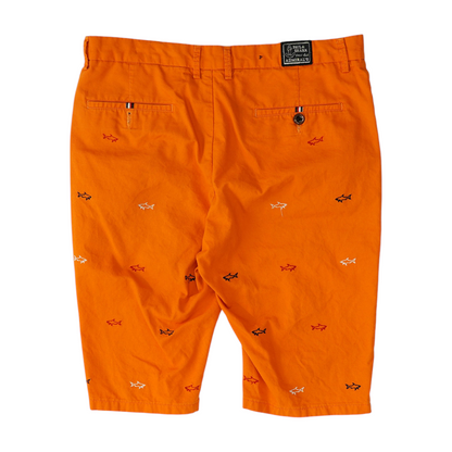 Orange Chino Shorts