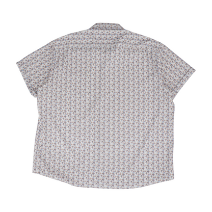 Multi Print Short Sleeve Button Down