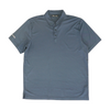 Blue Striped Short Sleeve Polo