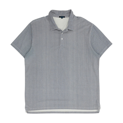 Blue Polka Dot Short Sleeve Polo