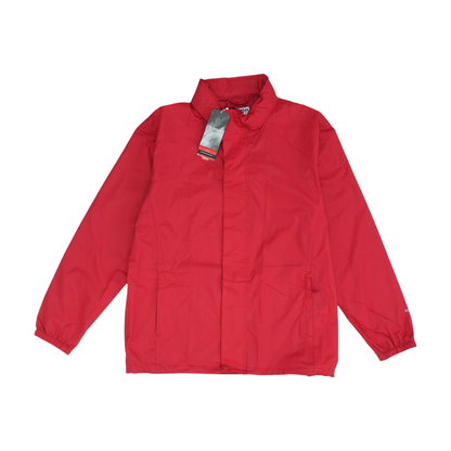 Red Solid Rain Jacket