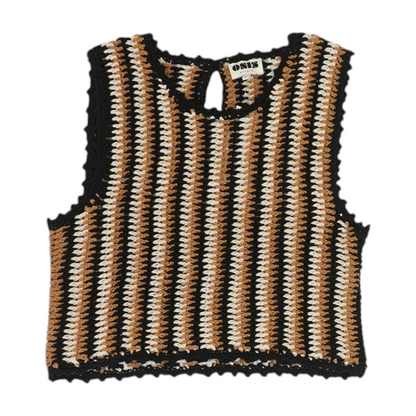 Brown Striped Blouse