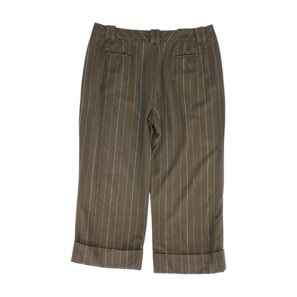 Brown Striped Pants