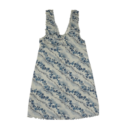 Blue Floral Mini Dress
