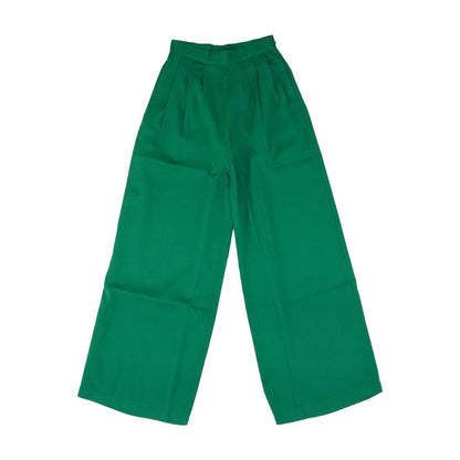Green Solid Pants