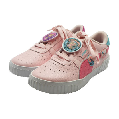 Cali Pink Leather Athletic Shoes