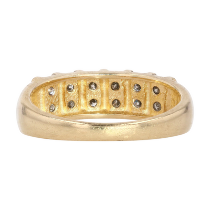 1/4 ctw 14K Yellow Gold Diamond Band Ring