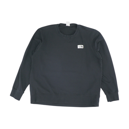 Black Solid Sweatshirt Pullover